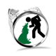 thumbnail image 1 of Vómito,vómito,vómito. Anillo de compromiso de boda de amor ajustable Unbranded M, 1 of 3