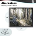thumbnail image 4 of Stupell Industries Farmhouse Blue Birch Sunlit Forest Black Floating Frame Canvas Art, 31 x 25, by Franklyn Gregory, 4 of 8