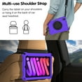 thumbnail image 5 of Kids Case for iPad mini 6th Gen 8.3" 2021 with Pencil Holder/Multi-Function Kickstand-Handle/Shoulder Strap, Protection Duty Shockproof Silicone Cover for iPad mini 6th Gen 8.3" 2021,Purple, 5 of 7
