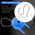 thumbnail image 4 of 10 Pcs Chaîne de Poignée de Toilette en Acier Inoxydable Remplacement de Chaîne de Levage de Rabat de Toilette s'Adapte à la Plupart des Rabatteurs de Toilette, 10 * Chaîne de Poignée de Toilette, Argent, 4 of 8
