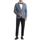 thumbnail image 2 of Blazers a rayas INSPIRE CHIC para hombres, chaquetas deportivas de un botón, corte slim fit, XL, azul marino, 2 of 6