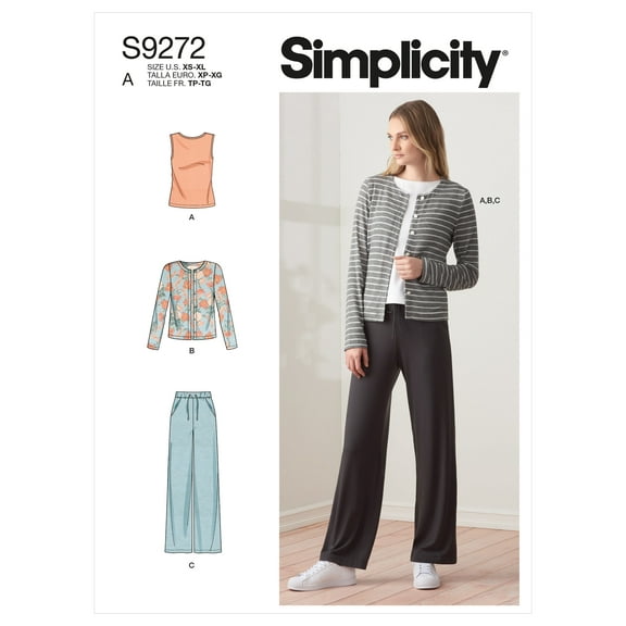 Simplicity Patterns XS-S-M-L-XL