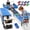 Blue, variant on Sunforu Vehicle Playset with Transport Truck, Race Track, 8 Mini Race Cars, Light & Music for Boys & Girls Ages 3-6
