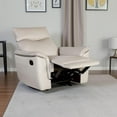 thumbnail image 6 of Lenne Manual Recliner Chair-Taupe Leather Match-Padded Arms, 6 of 6