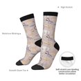 thumbnail image 4 of Vsdgher Safari Animals Crew Socks for Men & Women, Breathable Casual Athletic Ankle Socks, 4 of 6