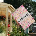 thumbnail image 3 of Spring Summer Multicolored Flower Leaves Garden Flag 28x40 Inch Double Side for Outdoor Courtyard Garden Decor Flowers Welcome Holiday Flag for Outside Decoration, 3 of 6