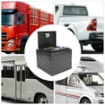 thumbnail image 5 of Underbody Aluminum Truck Tool Box W/Keys 18" Trailer RV Tool Storage Underbody Bed Tool Box Trailer Pickup Underbody Truckbed Storage - Black, 5 of 18