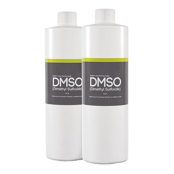 DMSO 2 Pack - 16 oz - 99.995% Pure Liquid - USP Grade - Dimethyl Sulfoxide - BPA Free - Low Odor - Aprotic Solvent