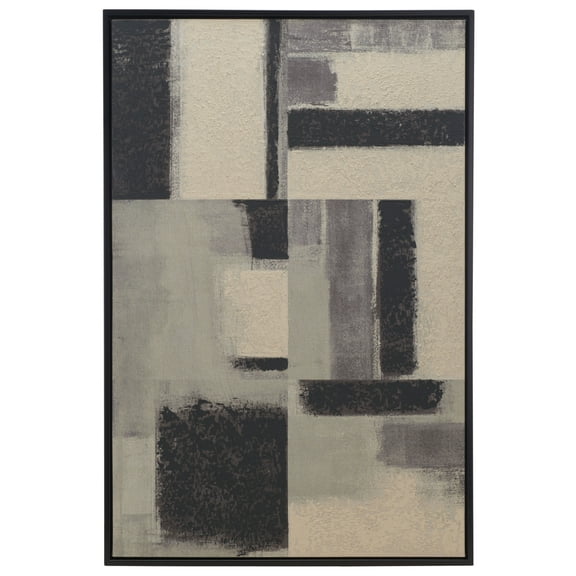 SAFAVIEH Blurred Lines 24 in. x 36 in. Framed Wall Art