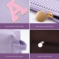 thumbnail image 4 of Set de bolsas de cosméticos Btffitting Initials, bolsa de maquillaje, color lavanda, 4 of 7