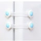 thumbnail image 4 of EeaseMX 5 cerraduras de seguridad para niños, a prueba de bebés, para refrigeradores, puertas y cajones (azul), 4 of 5