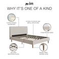 thumbnail image 5 of Mr. Kate Daphne Upholstered Bed with Vertical Channel Tufted Headboard, Full, Ivory Velvet, 5 of 26