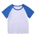 thumbnail image 3 of Odeerbi 1-11 Años Conjuntos de Pijama de Verano Para Niños Y Niñas Camisa de Raglán de Algodón de Manga Corta Pantalón Corto Conjunto de Dos Piezas Suave, 3 of 4