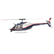 C138 RC Helicopter, 1:33 BELL206 6CH Remote Control Helicopter for Adults, Optical Flow Positioning, 2.4GHz Remote Control Scale Helicopter, Police Edition, Hobby RC Heli (4 Battery)