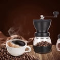 thumbnail image 7 of PARACITY Manual Coffee Bean Grinder with Ceramic Burr, Hand Coffee Grinder Mill Small with 2 Glass Jars(11OZ per Jar) Stainless Steel Handle for Drip Coffee, Espresso, French Press, Turkish Brew, 7 of 7