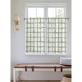 thumbnail image 2 of Sage Green Buffalo Plaid Living Room Curtains 2 Panel, Farmhouse Check Stripes Geometric Cafe Window Treatment, Farmhouse Bedroom Bathroom Kitchen Curtains Drapes 104"x54", 2 of 6
