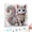 Cat-1, variant on FLOPESN DIY Pearl Painting Kit with Wood Frame, 11.42x11.42 Inch Home Wall Art Decor, Mindful Adult Craft for Stress Relief and Relaxation-Owl-3