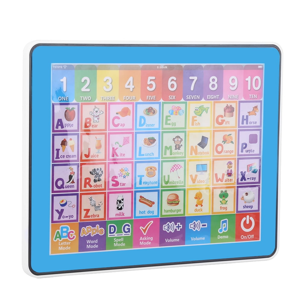 HERCHR Learning Tablet Toy, Baby Kids Touch Screen Learning English ...