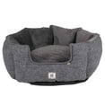 thumbnail image 3 of DGS Pet Products Chill Kuzzi FIR Round Bed Small Grey 23" x 23" x 12", 3 of 3