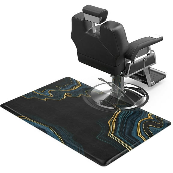 OmySalon Salon Anti Fatigue Mat for Hair Stylist Standing, Rectangle Comfort Barber Floor Mats under Styling Chair