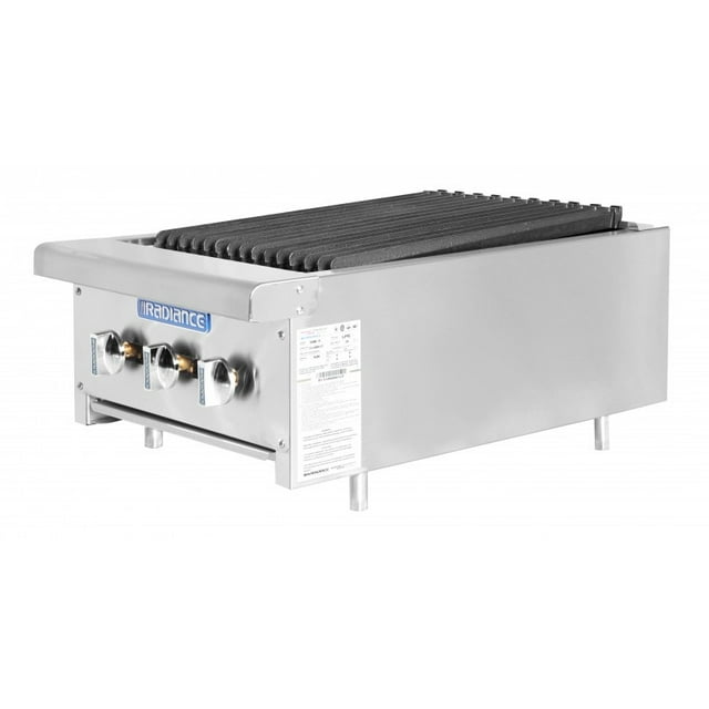 Turbo Air TARB-18 18" Gas Countertop Charbroiler w/ Cast Iron Grate, Convertible