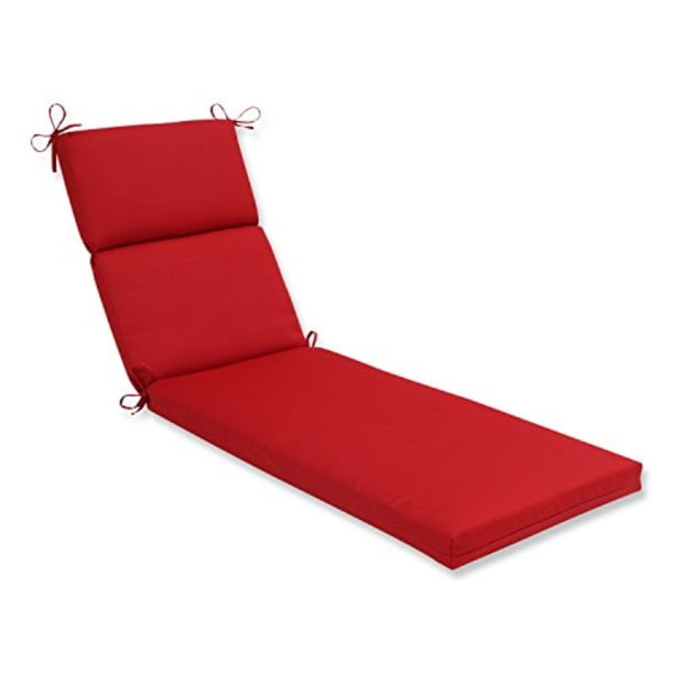 Pillow Perfect Outdoor/ Indoor Pompeii Red Chaise Lounge Cushion