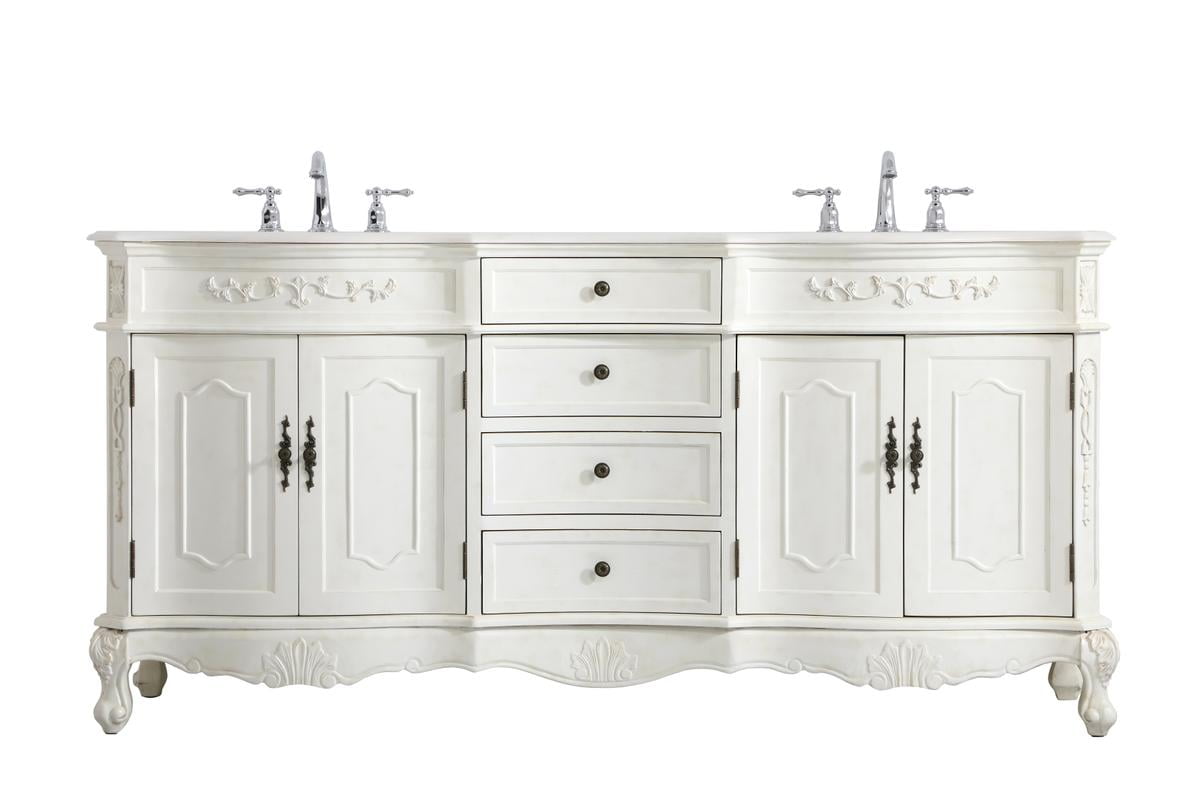 Antique White Bathroom Vanity Set