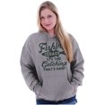 thumbnail image 3 of Angler Fishing Humor Easy Hard Catch Hoodie Sweatshirt Women Men Brisco Brands X, 3 of 6