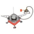 thumbnail image 2 of Portable Backpacking Stoves, Camping Stove Non Slip Electronic Ignition Device Serrated Support Easy Cleaning Simple Operation  For Fishing Squares With Tube, 2 of 8