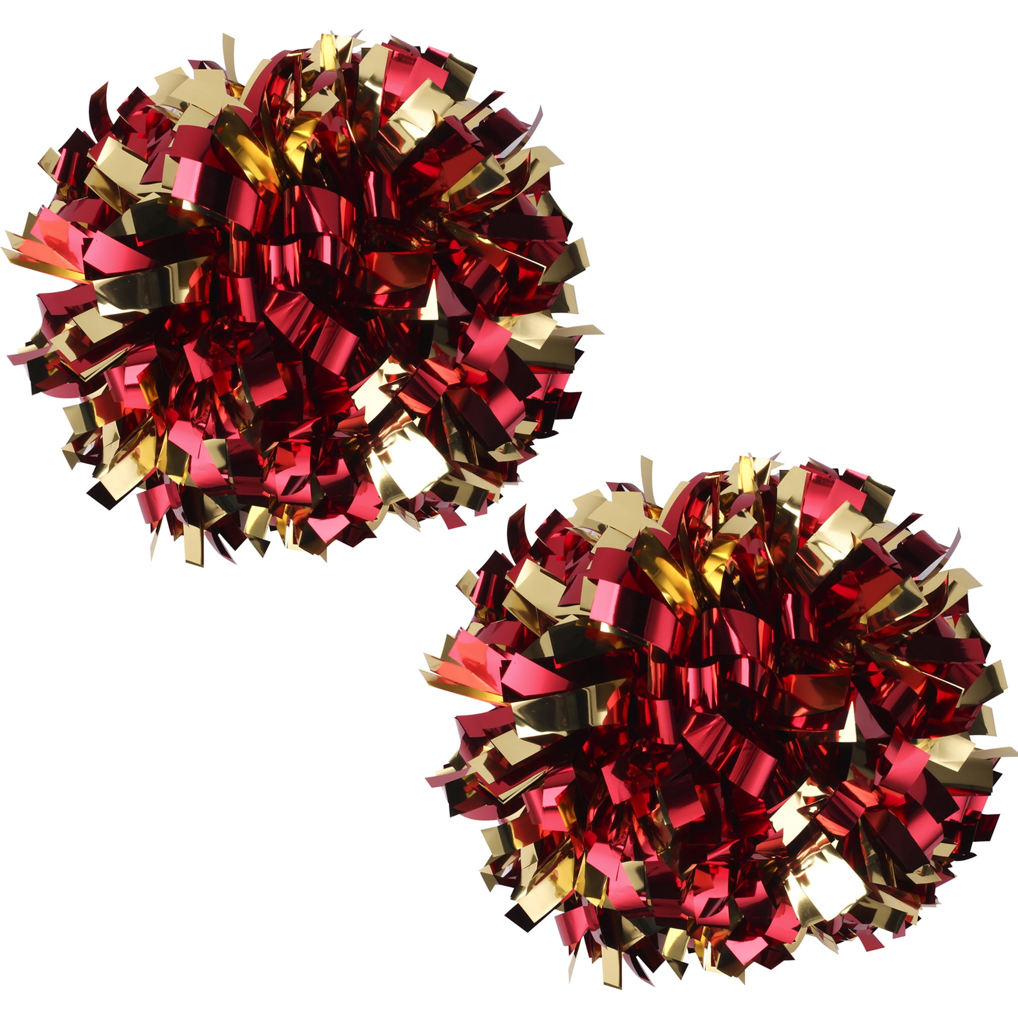 Multi Purpose Pom Poms Red or Black Cheerleading or Party Gear 