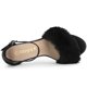 thumbnail image 5 of Sandalias De Tacón De Aguja De Piel Sintética Con Purpurina Para Mujer Negro 40, 5 of 7