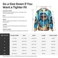 thumbnail image 4 of KLL Colorful Underwater Shark Print Men's Women’s UPF 50+ Sun Protection Outdoor Hoodie Jacket Long Sleeve Fishing Hiking Performance Shirt-Large, 4 of 6