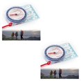 thumbnail image 2 of tamizeot Accurate And Durable Portable Survival Compass For Outdoor Exploration Portable Survival Compasses 2Set, 2 of 6