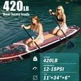 thumbnail image 2 of SamamDally 11'x 34" Inflatable Paddle Boards for Adults, Extra Wide SUP Paddleboards with Premium Accessories, Adjustable Paddle, Removable Fins, Hand Pump & Waterproof Bag, 2 of 6