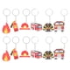 thumbnail image 1 of 12 Uds llavero de bombero llavero de bombero colgante llavero de regalo de bombero (estilo aleatorio), 1 of 6