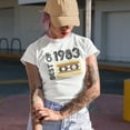 thumbnail image 2 of Retro Best of 1983, Retro Cassette Tape, Birthday or Birth Year, White T-Shirt, Large, 2 of 5