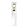 thumbnail image 3 of Nuvo Spyglass 1-Light Mini Pendant w/ Clear Glass in Vintage Brass Finish, 3 of 4