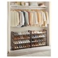 thumbnail image 4 of Shoe Rack, 8-Tier Shoe Organizer, Metal Rack for Garage, Set of 2, 4-Tier Stackable Shelf, with Adjustable Flat or Angled Shelves, 32-40 Pairs, Bronze ULMR08A, 4 of 4