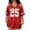 Red, variant on Soccer Women Mom Oversized Football Match Season Letter Print T Shirt Casual Loose Soft Short Sleeve Game Day Fashion Top Soccer Mom Shirt