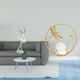 thumbnail image 2 of Figura decorativa moderna de una bailarina con bola de cristal, ideal para dormitorio, chimenea, oficina, entrada, pasillo, sala de estar o escritorio, 2 of 8