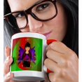 thumbnail image 2 of 3drose, Christmas Angel Baby Girl Praying with Happy Holidays Angel Text, 15oz Two-tone Red Mug, 2 of 6