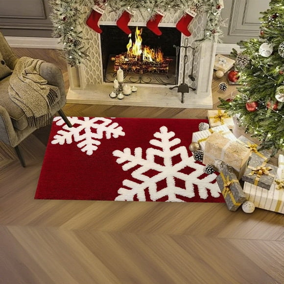 Christmas Rugs Christmas Floor Mat Christmas Mat Christmas Decorative For Living Bedroom Kitchen Decoration Bath