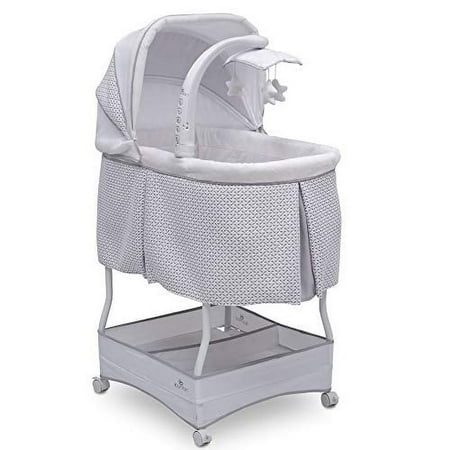 UPC: 0080213097936 | Serta iComfort Hands-Free Auto-Glide Bedside Bassinet – Portable Crib Features Silent Smooth Gliding Motion That Soothes Baby Cameron