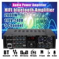 thumbnail image 2 of 2000W 5CH Home HIFI Digital Amplifier Bluetooth 5.0 Audio Power Car Stereo Amplifier Karaoke Amp Subwoofer AV-6060BT ,Scalable Fun, 2 of 5