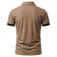 thumbnail image 2 of StSilkitty Men's Casual Short Sleeve Golf Shirts Solid Color Collared Buttons T-Shirt Soft Breathable Tops, 2 of 3