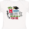 thumbnail image 4 of Inktastic My Mommy Did It and She Did It for Me with Graduation Cap Boys Long Sleeve Baby Bodysuit, 4 of 5