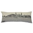 thumbnail image 3 of 24" White Charleston Daylight Skyline Lumbar Decorative Pillow, 3 of 4
