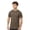 Heather Brown, variant on ® Unisex Crewneck T-Shirts 65/35 Polyester/Ring-spun Cotton Plain Short Sleeve Tee Shirts (Heather Purple, 3XL)