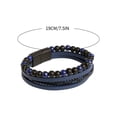 thumbnail image 4 of Xihbxyly Pulsera de Piedra Volcánica, Accesorio Natural con Cuentas para La Salud, Diseño de Ágata con Cuerda de Piel de Vaca, Alivia El Estrés y Favorece La Circulación, Ideal para Uso Diario y Esti, 4 of 6