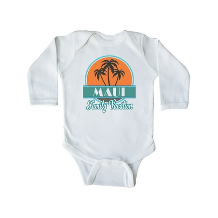 

Inktastic Maui Family Vacation Matching Gift Baby Boy or Baby Girl Long Sleeve Bodysuit